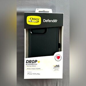 Black OtterBox iPhone 15 Pro Max. New in original box.